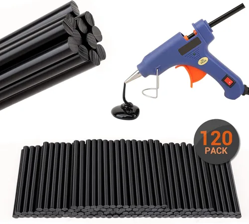 Vista 8 de Gartful 120 piezas de barras de cera para pistola de pegamento caliente, barras de pegamento mini de 0.28" x 3.9", barras de pegamento fundente