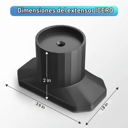 Vista 3 de ICERO Protector de pared extensor para puerta de bebé (paquete de 4) Kit de extensión de puertas montadas a presión que extiende puertas