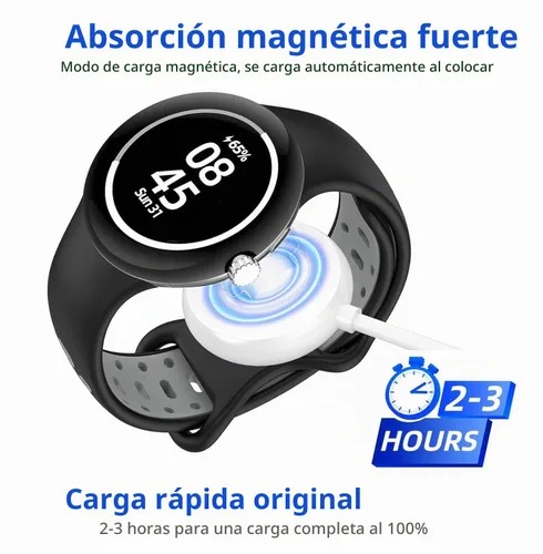 Vista 11 de 2 cables de carga USB C para Google Pixel-Watch 1, soporte magnético de repuesto USB tipo C, para Google Pixel Smartwatch 1