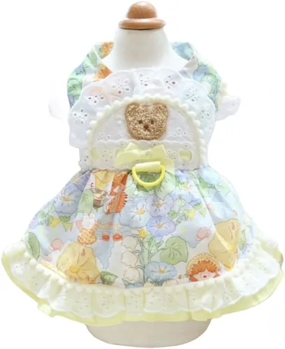 Vista 36 de Moda Vestido de Princesa de Encaje para Perro Cachorro Dulce para Perro EXTRAL Pequeño y Pequeño A-Negro XX-Pequeño