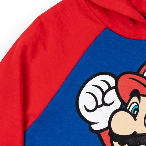 Vista 4 de SUPER MARIO Sudadera con capucha de forro polar de manga larga para bebésniños pequeños