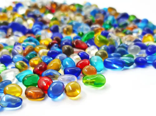 Vista 13 de Keedolla Piedras de Mar de Cristal de Acuario, Grava de Tanque de Peces de 6-9mm, Roca de Mármol para Acuario, Tanque de Peces y Tortugas, Relleno