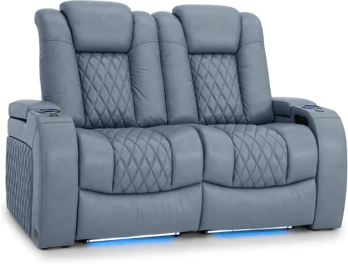 Vista 44 de Seatcraft Asiento de cine en casa Diamante Marrón Reclinable Individual