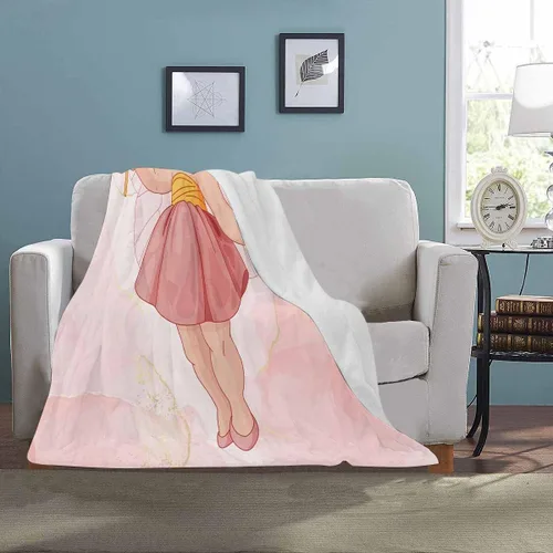 Vista 3 de Artsadd Mantas personalizadas para niñas bebés con nombre, manta personalizada para niños, manta personalizada para regalo para bebé niña