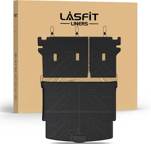 Vista 24 de LASFIT Alfombrillas para automóvil, para todo tipo de clima, elastómero termoplástico personalizable, accesorios para piso y carga de maletero