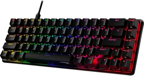 Vista 3 de HyperX Teclado mecánico para juegos 4P5D6AA Alloy Origins 65 (diseño de EE. UU.), paquete con mouse HyperX Pulsefire Haste (negro)