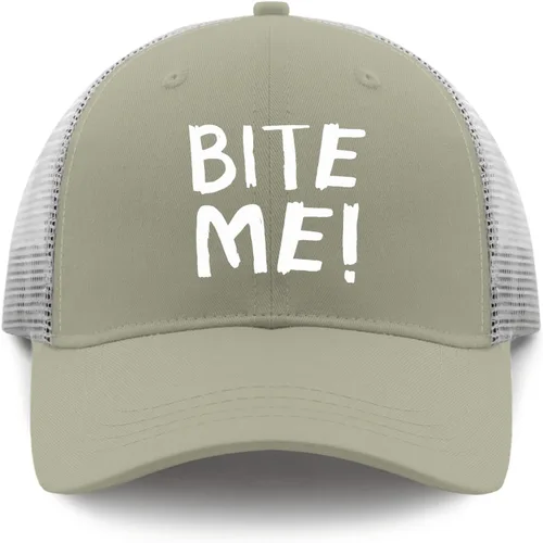 Vista 9 de devor Hats Bite Me Baseball Caps, Graphic Cap for Men