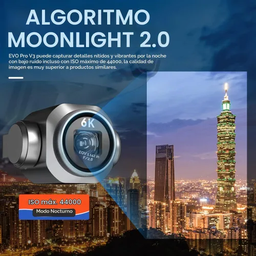 Vista 3 de Autel Robotics EVO 2 Pro V3: 2025 Son-y 1" CMOS y video HDR 6K, algoritmo de luz de luna 2.0, ISO máximo 44000, DNG de 12 bits, controlador
