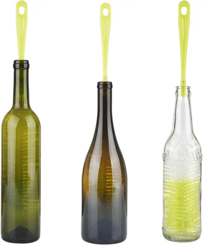 Vista 4 de ALINK Limpiador de cepillo de botellas de 16 pulgadas de largo para lavar vino/cerveza/pozo deportivo/termo/vidrio, comedero de colibrí y botellas