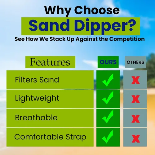 Vista 7 de Sand Dipper Bolsa de playa de recolección de conchas (hombro ajustable), Verde