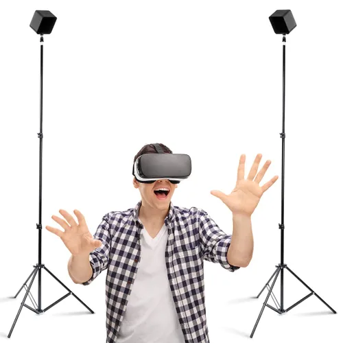 Vista 12 de Skywin VR Tripod Stand, HTC Vive Base Station Compatible Sensor Stand and Base Station Mount for Vive Sensors or Oculus Rift Constellation (1 Tripod)