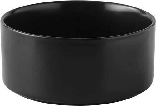 Vista 17 de Cuenco elevado de cerámica de 6 pulgadas para perros – Tazón de comida y agua para perros de 30 onzas con soporte elevado de bambú antideslizante