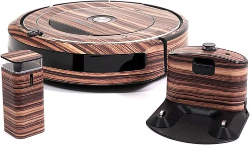 Vista 3 de MightySkins Skin compatible con iRobot Roomba 690 Robot Vacuum - Azul claro sólido Cubierta protectora de vinilo duradera y única Fácil