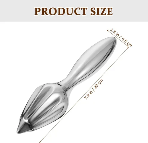 Vista 3 de Exprimidor manual de cítricos de naranja limón con mango de agarre cómodo para una fácil extracción de jugo, herramienta exprimidora de cocina