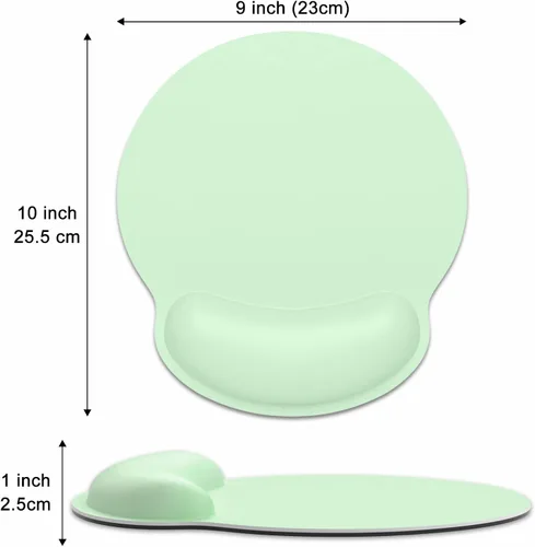 Vista 2 de Dapesuom Alfombrilla de mouse ergonómica con soporte de muñeca, cómodo reposamuñecas de espuma viscoelástica para facilitar el alivio del dolor