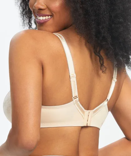 Vista 5 de HACI Sostén sexy de encaje floral para mujer, cobertura completa, sin forro, brasier de talla grande