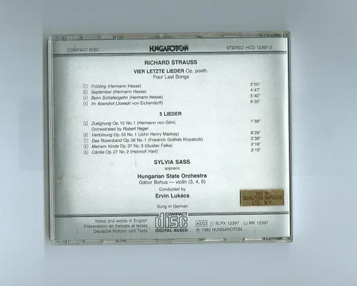 Vista 2 de Strauss Vier Letzte Lieder etc