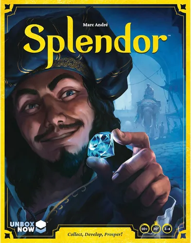Vista 2 de Asmodee Splendor Juego de mesa - ¡Domina el arte de la riqueza y el prestigio! - Fascinante juego de estrategia de minería de gemas para niños