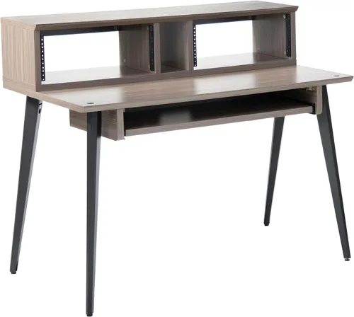Vista 21 de Gator Frameworks Serie Elite 10U Estantería de Estudio para Escritorio con Bandeja Deslizante y Pasaje de Cables Posterior, Acabado Negro