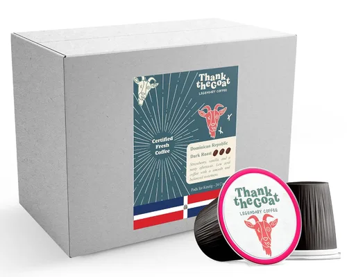 Vista 9 de Thank the Goat Gourmet - Cápsulas de café recién tostadas, tostado medio, compatibles con cafeteras Keurig 2.0 K-Cup, de Huila, Colombia, 24