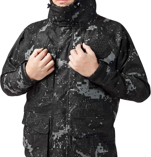Vista 34 de BASSDASH Walker - Chaquetas transpirables e impermeables para pesca y caza con tela exterior silenciosa para hombres y mujeres en 7 tamaños