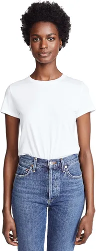 Vista 3 de Vince Essential Crew Tee para mujer Negro