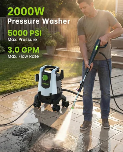 Vista 2 de ETOOLAB Pressure Washer, 5000PSI 3.0GPM for Cars, Fences, Patios, Driveway
