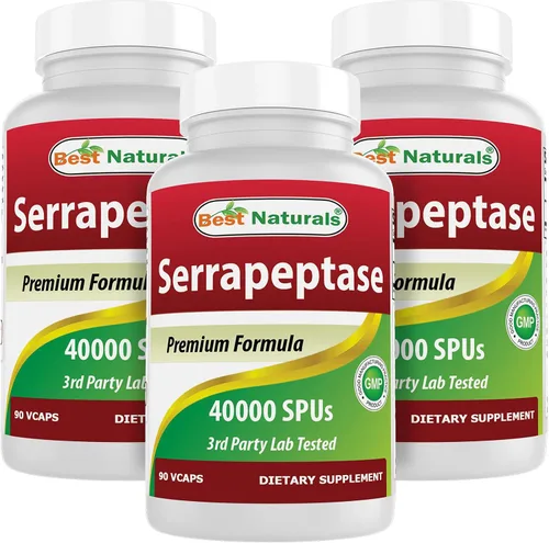 Vista 8 de Best Naturals Serrapeptase 40000 SPUs 90 Vcaps (90 unidades (paquete de 1))