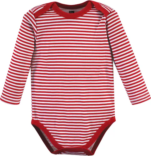 Vista 121 de Hudson Baby Body unisex de algodón de manga larga para bebé, leopardo rosa rojo