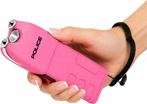 Vista 4 de POLICE Pistola aturdidora para autodefensa 928 - Recargable de alto voltaje con linterna LED, compacta y resistente, seguridad personal