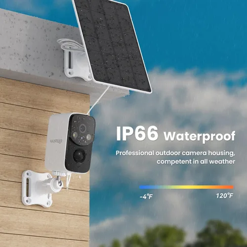 Vista 9 de Paquete de 2 cámaras de seguridad solar WiFi inalámbricas