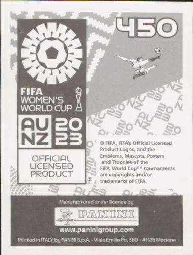 Vista 2 de Pegatinas de la Copa Mundial Femenina de Panini FIFA 2023 #450 Magdalena Eriksson Suecia Mini Sticker Soccer Futbol Tarjeta de intercambio
