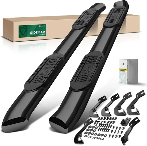 Vista 15 de YHTAUTO Estribos de 5 pulgadas para Chevy y GMC, cabina estándar/cabina