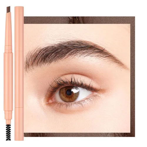 Vista 11 de Oulac Lápiz de cejas rubio, barra retráctil impermeable para cejas con cepillo, de larga duración, resistente a las manchas, vegano y libre