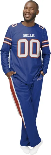 Vista 22 de FOCO NFL mens Nfl Team Logo Gameday Ready Jersey Pajama Set