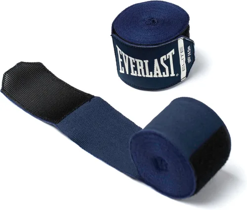 Vista 4 de Everlast Elite - Vendas de boxeo de 180 pulgadas para guantes, cómodo soporte de muñeca, envolturas de boxeo, vendas de mano para boxeo (azul)
