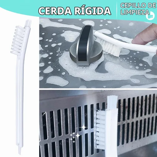 Vista 5 de Juego de cepillos de limpieza pequeños, 4 piezas, herramienta de limpieza para el hogar de grietas para ventana, ranura para puerta corrediza
