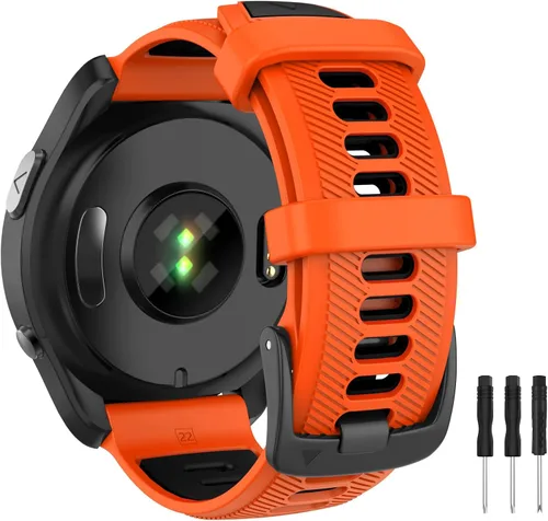 Vista 13 de OVERSTEP Compatible con Garmin Forerunner 965, 955, 945, 935, bandas intercambiables de 0.866 pulgadas de ancho para Fenix 7, Fenix 6 GPS, Fenix 5