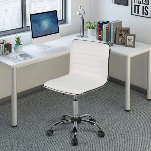 Vista 8 de Yaheetech - Escritorio esquinero en forma de L y silla blanca USB ports, storage drawer and shelf, space-saving corner fit, modern style, sturdy