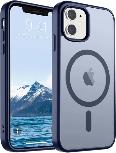 Vista 215 de SUPFINE Funda magnética para iPhone SE 2022 (3ª)/2020 (2ª), iPhone 8 (compatible con MagSafe) (protección contra caídas de grado militar), funda