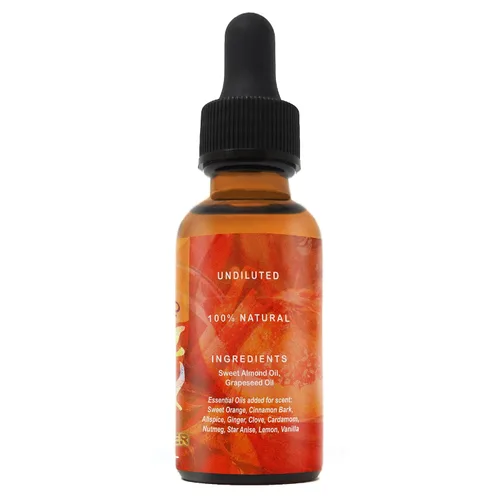 Vista 2 de Aceite para barba de sidra de manzana caliente, un aroma favorito de las vacaciones condimentado (1 oz)