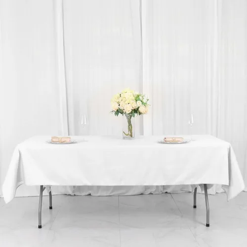 Vista 27 de Efavormart - Mantel rectangular, 60 x 102 pulgadas, resistente a las manchas y a las arrugas, lavable, mantel decorativo oblongo de tela de Amatista