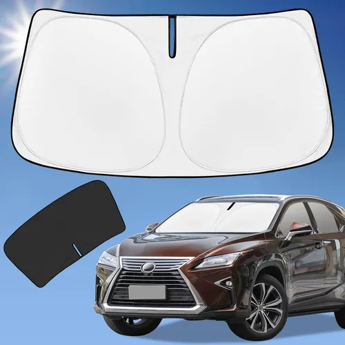 Vista 84 de Parasol de 4 capas para parabrisas, ajuste personalizado, tela 240T