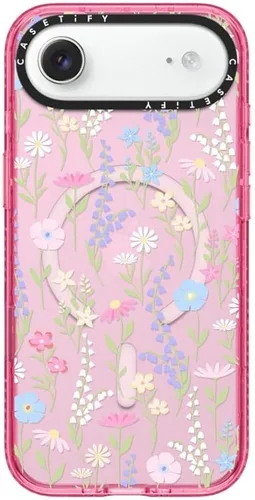 Vista 9 de CASETiFY Impact iPhone Air Case [Delgada/Compatible con Magsafe / 8.2 ft. Protección contra Caídas de Grado Militar 4X] - Lazos - Rosa Arcos