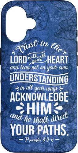 Vista 32 de Trust in Lord with All Your Heart Proverbio 3:5-6 - Carcasa cristiana para iPhone 17