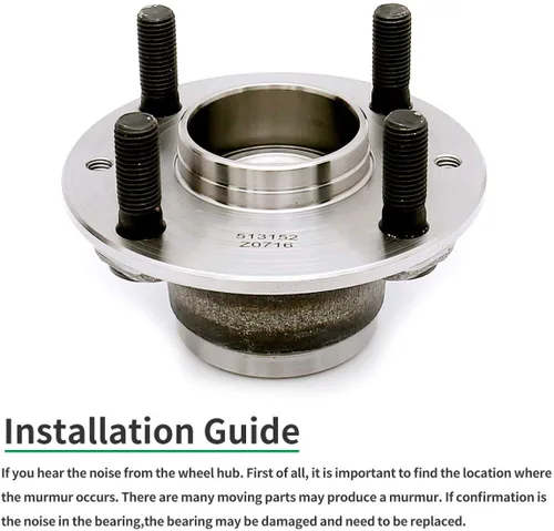 Vista 4 de HICKS 513152 - Conjunto de cubo de rueda delantera para Mazda Miata 90-05 (no ABS)