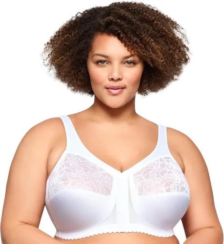 Vista 9 de Glamourise MagicLift #1200 - Brasier de apoyo para mujeres de talla grande con cierre frontal