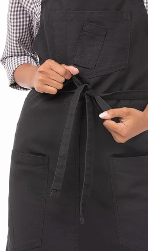 Vista 4 de Chef Works Unisex Rockford Bib Apron, Nutmeg, One