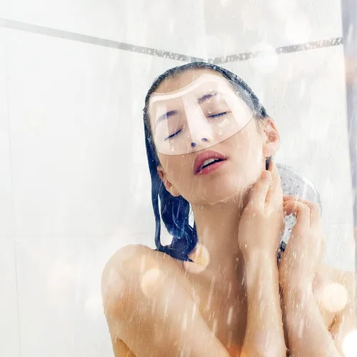 Vista 6 de Protector facial transparente, paquete de 50, protector de ojos de plástico para microblading, maquillaje permanente, extensiones de pestañas