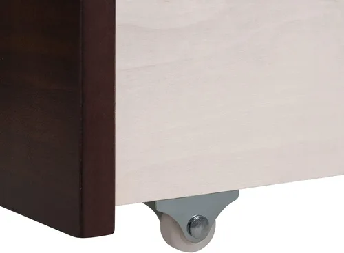 Vista 5 de Harper & Bright Designs Marco de cama esquinero de tamaño individual con cajones, sofá cama de madera maciza con almacenamiento y cabecero,